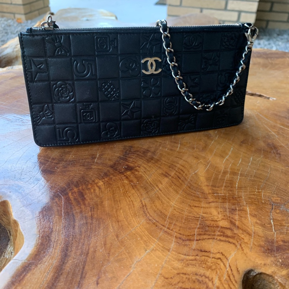 Chanel Bag Lucky symbols Pochette Quilted  Lambskin Shoulder/Wristlet/Clutch